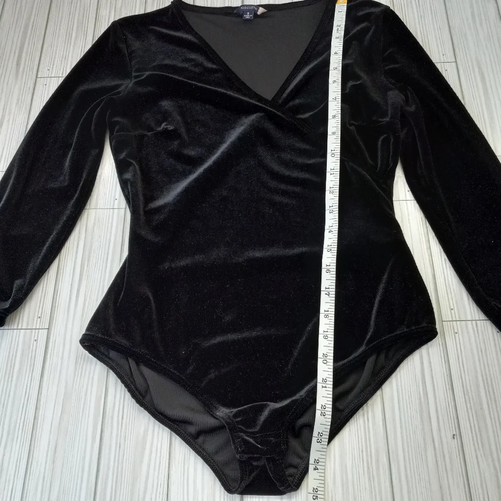 Modcloth Black Velvet Whimsigoth Bodysuit